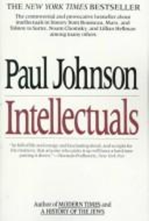 Intellectuals Hardcover Paul Johnson