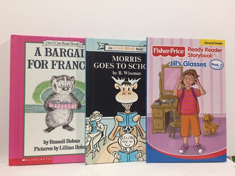 3 PC Lot I Can Read Morris Frances & Jill’s Glasses HC Illust #372 Free Ship