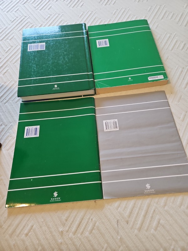 Saxon Advanced Mathematics Second Edition 4 Book Full Set W/Lesson & Test Cd gallery