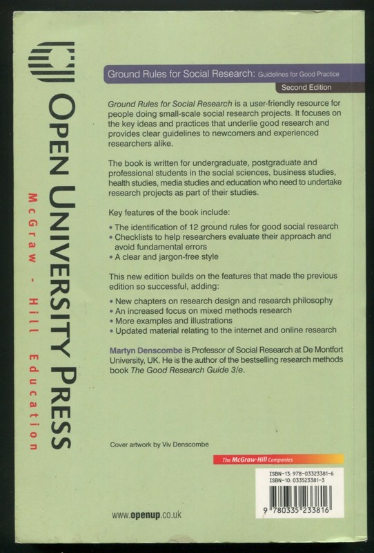 Ground Rules for Social Research by Martyn Denscombe (2009, 2nd edition) gallery