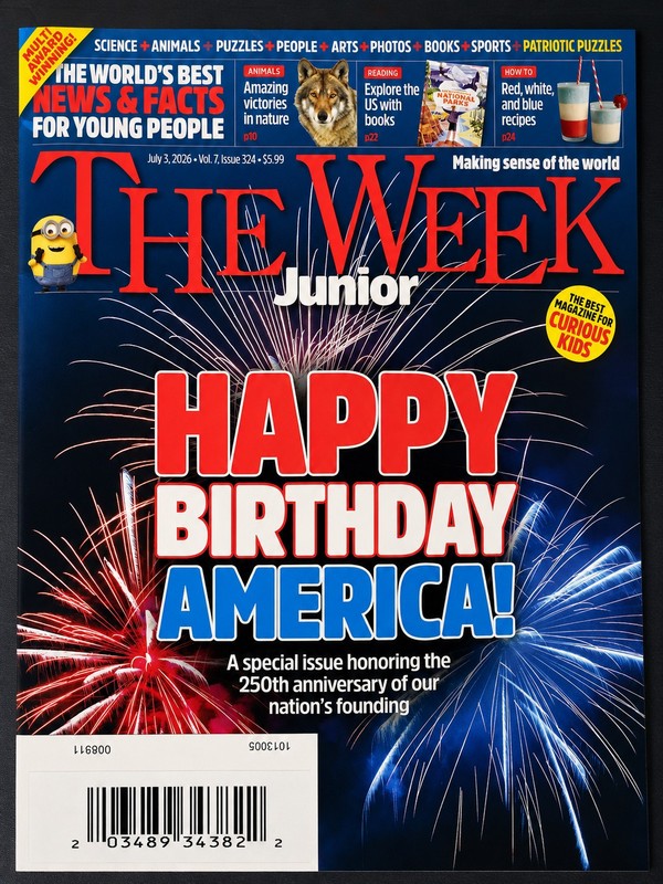The Week Junior Magazine July 3 2026 Happy Birthday America 250th Anniversary