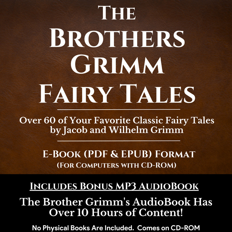 Grimm’s Fairy Tales, Jacob Grimm CLASSIC E-BOOK & MP3 AUDIOBOOK Literature on CD
