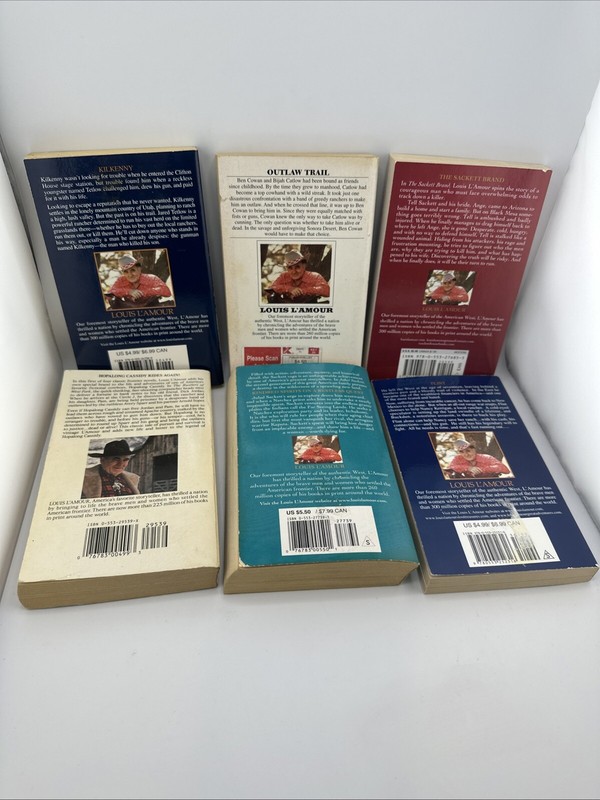 Lot of 6- LOUIS L'AMOUR - Paperback Western Books - Mixed Titles gallery