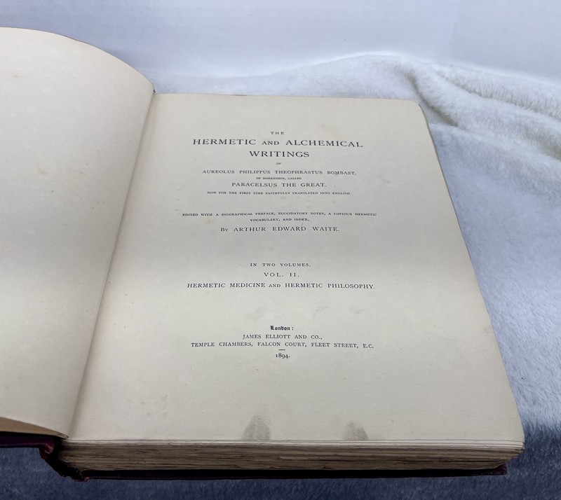 The Hermetic & Alchemical Writings of Paracelsus - First Edition - 1894 - 2 VOL. gallery