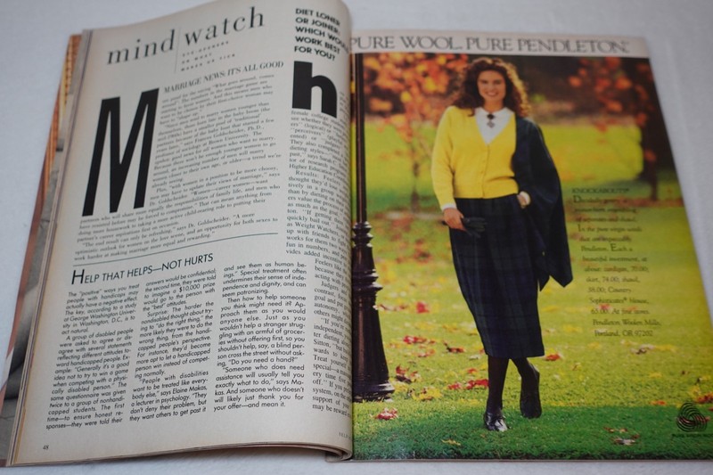 Self August 1988 Cindy Crawford Lifestyle Health Fashion Original Magazine gallery
