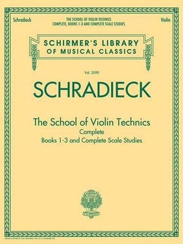 The School of Violin Technics Complete by Henry Schradieck (English) Paperback B