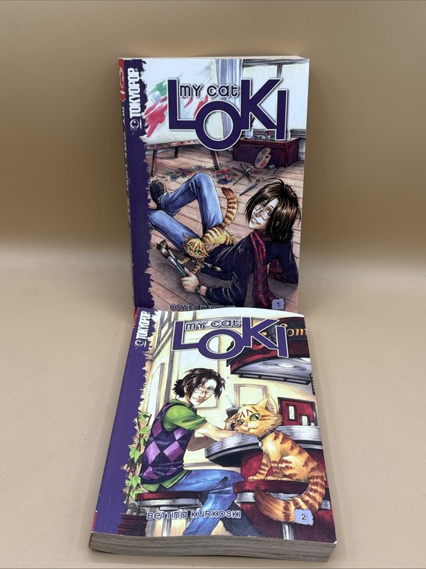 My Cat Loki manga volume 1, 2 – Bettina Kurkoski Great Condition