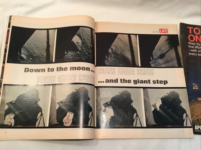 Touchdown On The Moon Apollo 11 Special Illustrated 1969 & Life “On The Moon” 69 gallery