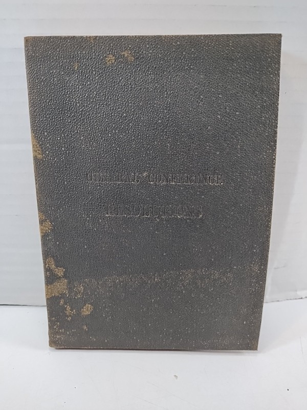 1901 Antique LDS: Compilation of General Conference Resolutions 1852-1900 RLDS