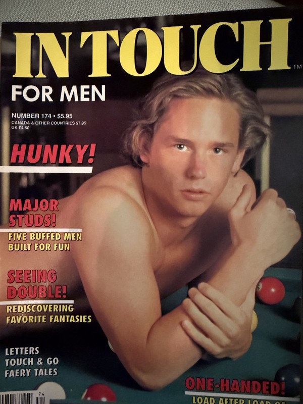 VINTAGE IN TOUCH MAGAZINE *AUG 1991 * HUNKY MAJOR STUDS * * ISSUE*174