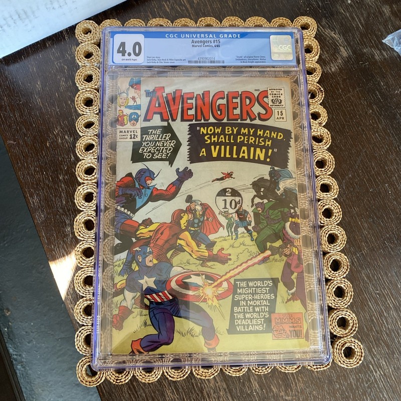 Avengers #15 (1965) CGC 4.0 VG Death Original Baron Zemo Marvel Comics