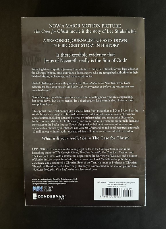 The Case for Christ by Lee Strobel (Movie Edition2017) Paperback Solving The Big gallery