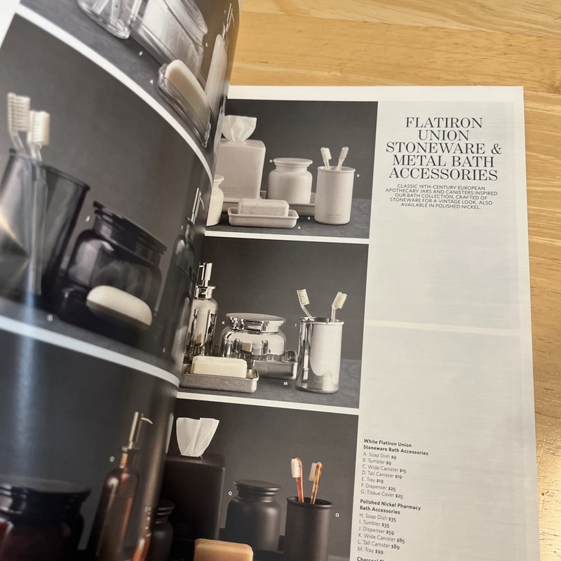 Restoration Hardware Bath Catalog Source Book 2014 Interior Design gallery