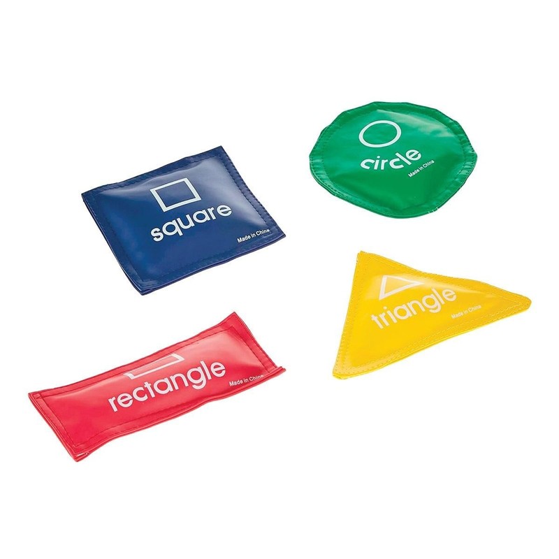 Kaplan Early Learning Geometric Beanbags - Set of 12 gallery