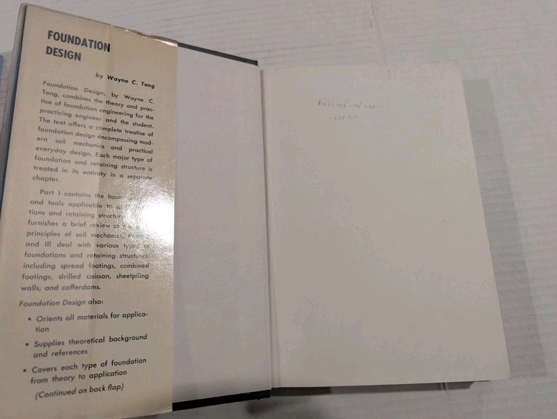 Foundation Design by Wayne C. Teng, Prentice-Hall, Inc., 1962, Hardcover gallery