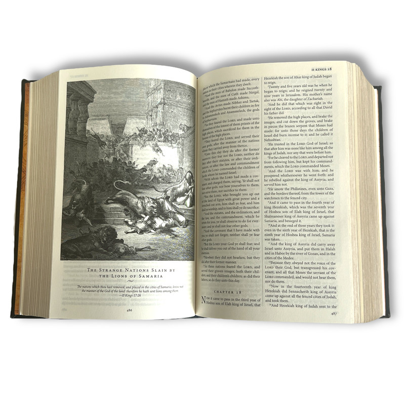 THE HOLY BIBLE King James Version KJV Deluxe Illustrated Gustave Dore NEW SEALED gallery