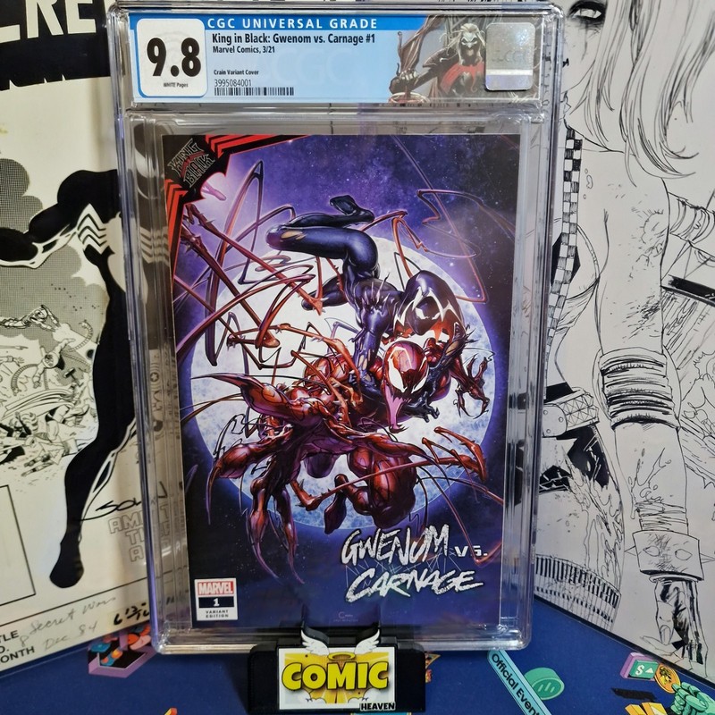 King In Black: Gwenom VS. Carnage #1 CGC 9.8 Crain Variant Retired Knull label