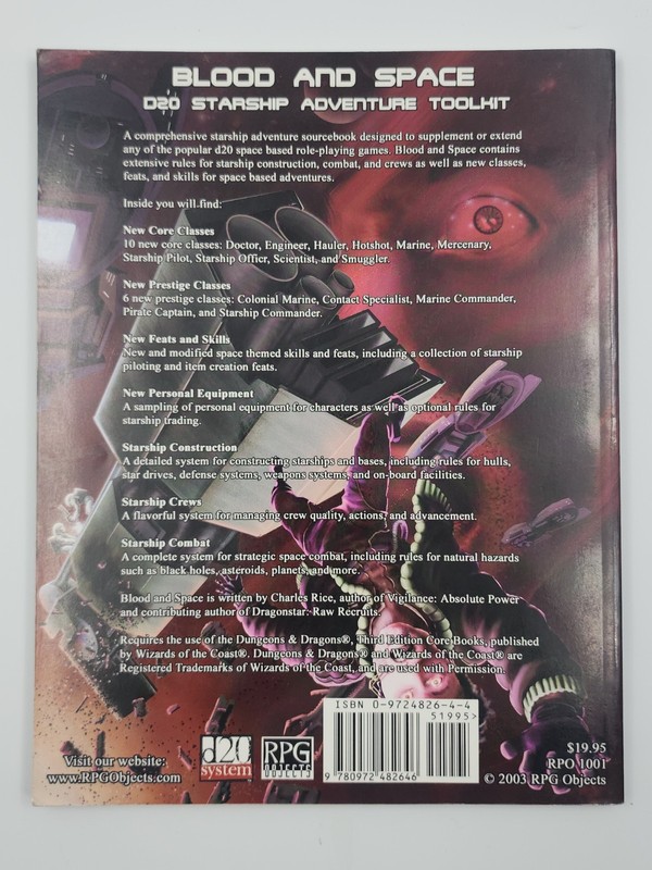 RPG Objects Presents: Blood and Space: D20 Starship Adventure Toolkit gallery