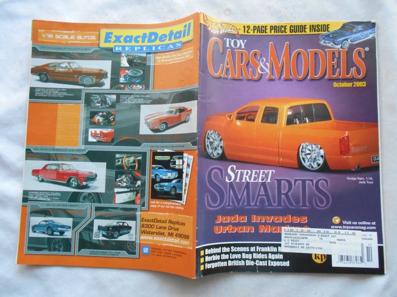 TOY CARS & MODELS Magazine-OCTOBER,2003