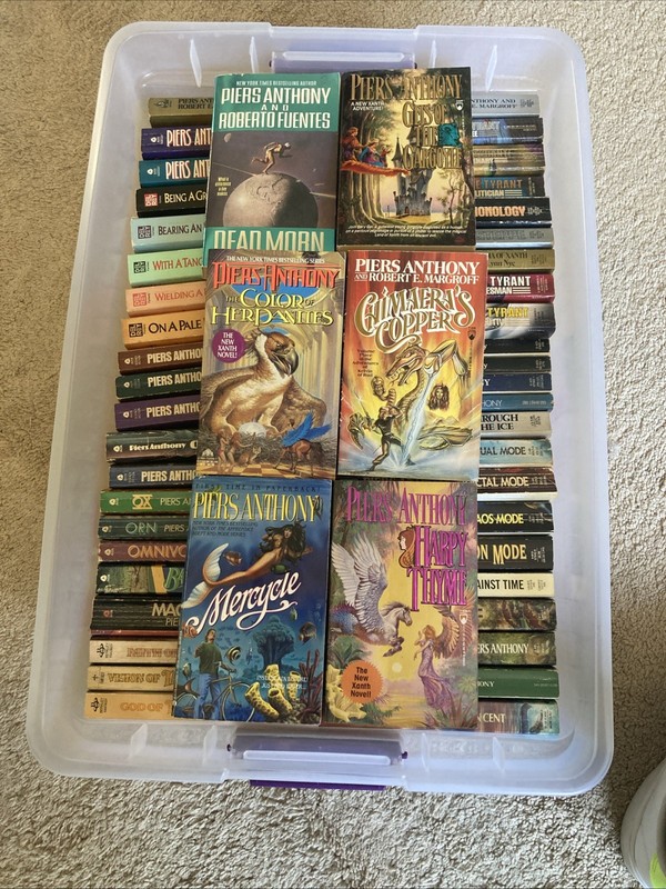 Lot Of 51 Vintage Piers Anthony Paperbacks Various Xanth Novels & More Books GR gallery