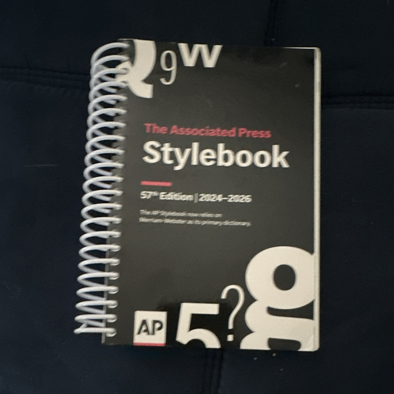 The Associated Press AP Stylebook 57th Edition 2024-2026 Spiral Bound