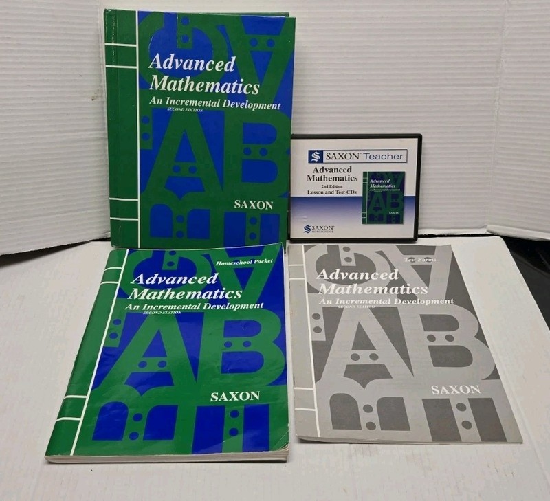 Saxon Advanced Mathematics 2nd Ed. Homeschool Pkt, Test Forms, Textbook, CD