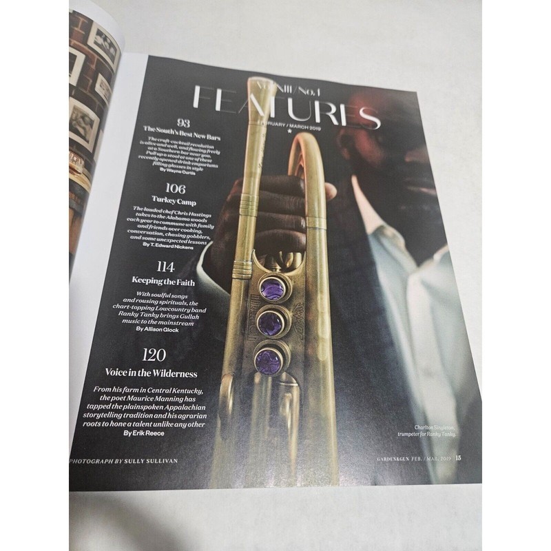Garden & Gun Magazine Lot 3 Issues April/May 2020 Dec 2018/Jan 2019 Feb/Mar 2019 gallery