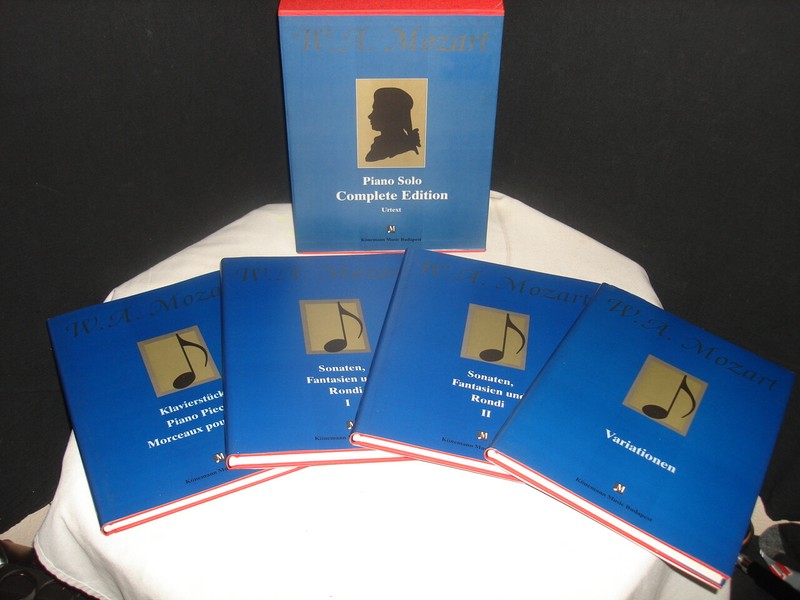 Wolfgang Amadeus Mozart Piano Solo Complete Edition 4 Books Konermann Budapest