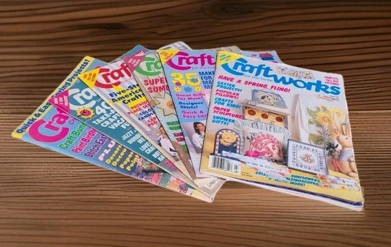 Craftworks Magazine – Vintage 1990’s – Lot of 6 Hobby Craft Books