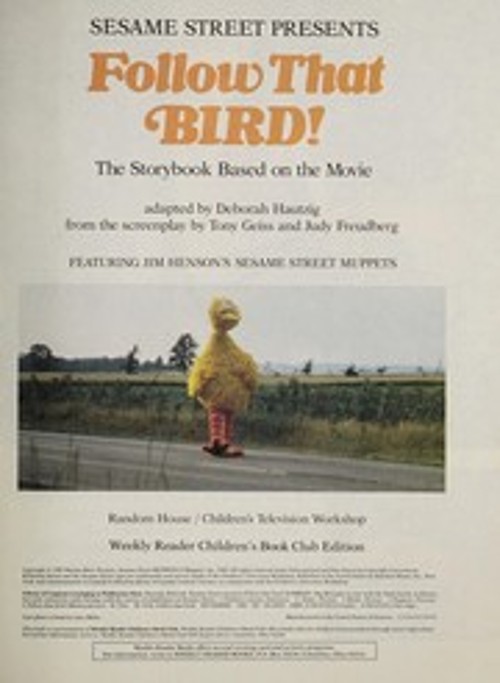 Follow That Bird Hardcover Sesame Street Staff