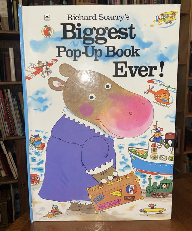 1st Edition Biggest Pop-Up Book Ever by Richard Scarry 1992 Perfect Pop-ups VG