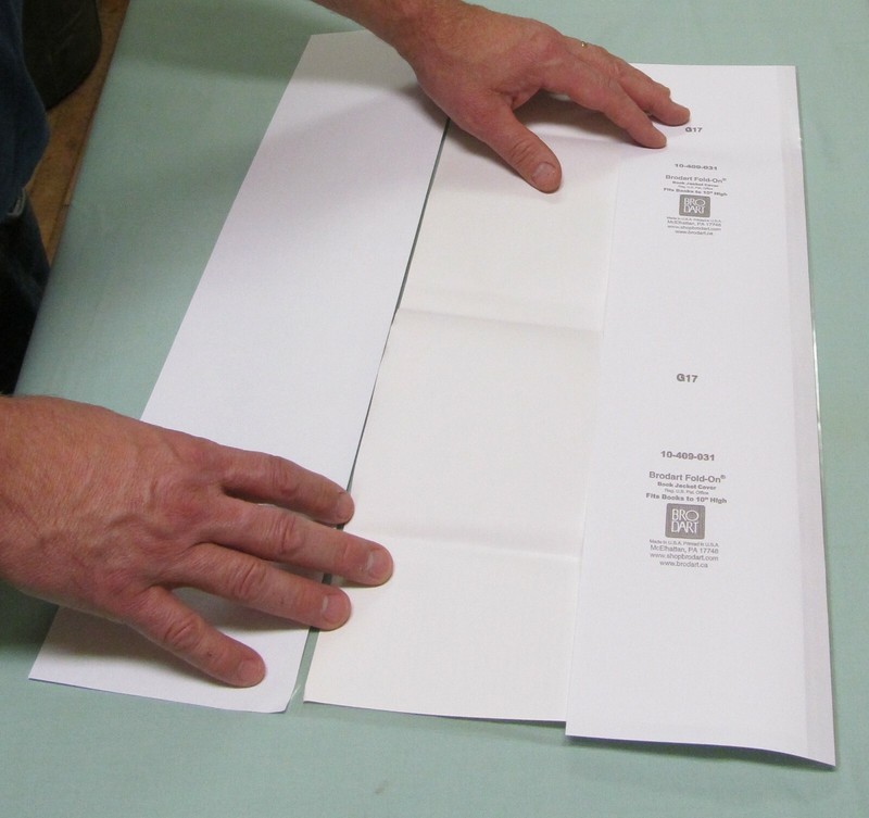 5 pack 9 1/4" x 19" Brodart Fold-on Book Jacket Covers - lo-luster mylar gallery