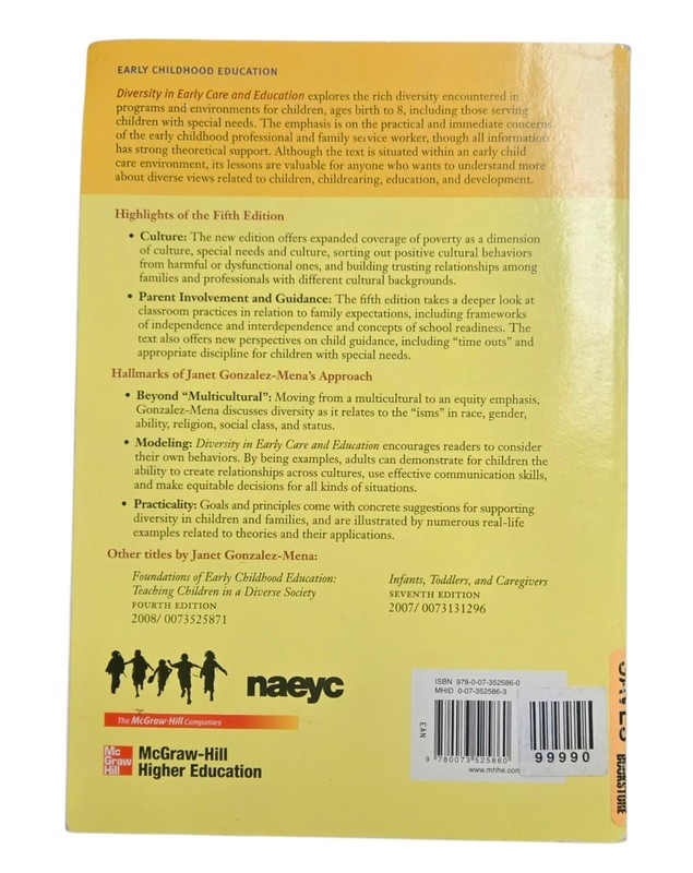 Diversity in Early Care and Education by Janet Gonzalez-Mena Paperback Textbook gallery