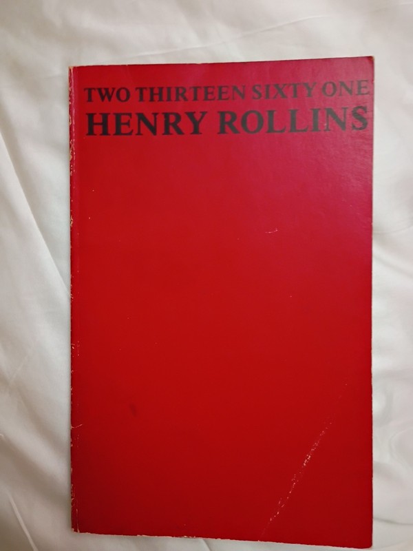 Henry Rollins Two Thirteen Sixty One (First Edition) Numbered 36 Out Of 1,000