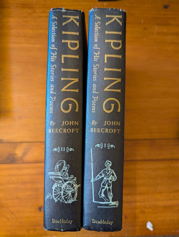 KIPLING A Selection of His Stories and Poems Vol 1 & II John Beecroft 1956 HC