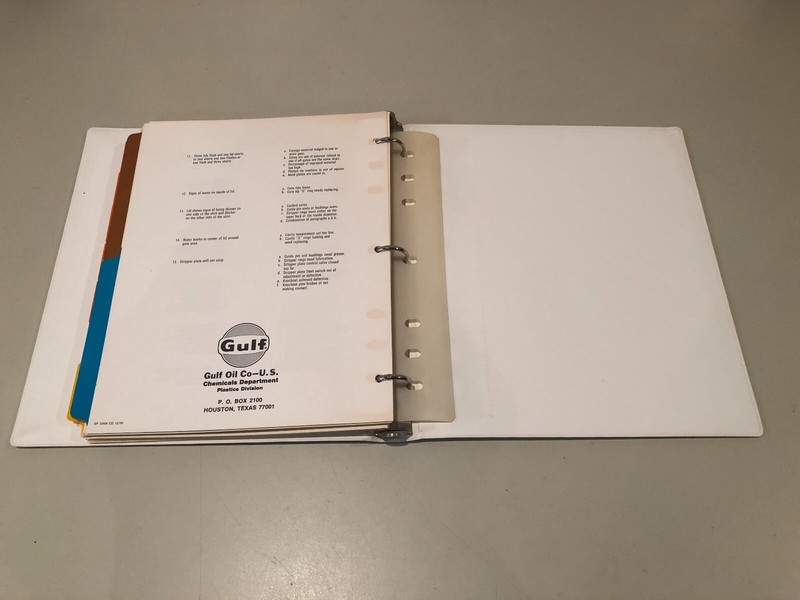 Vintage Gulf Plastics Polypropylene & Polyethylene 3 Ring Binder gallery