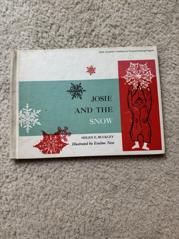 JOSIE AND THE SNOW ~ HELEN E BUCKLEY ~ EVALINE NESS ~ RARE VINTAGE PICTURE BOOK