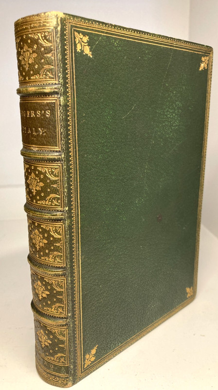 1830 Samuel Rogers Italy Turner Stothard 56 Plates Green Morocco Leather