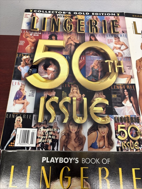 Vintage Playboy's Book of Lingerie - Lot of 4 magazines 1992-1999Classic Collect gallery