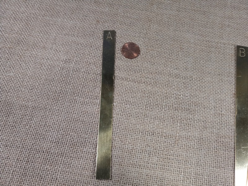 Stamped Brass Bookmark, Your Choice of Initial, 6"x.5" Vintage Minimalistic Look gallery