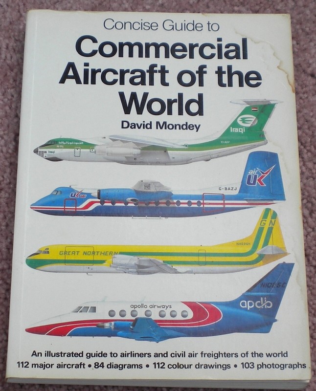 Commercial Aircraft of the World David Mondey SC Temple Press 1985