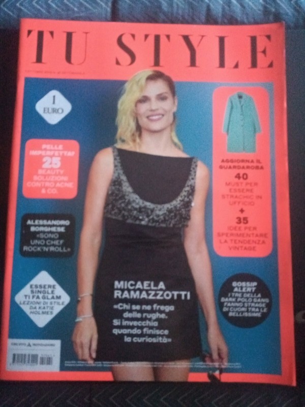 2019 10 01 TU STYLE 01 OTTOBRE 2019 N.41 ANNO XXI MICAELA RAMAZZOTTI