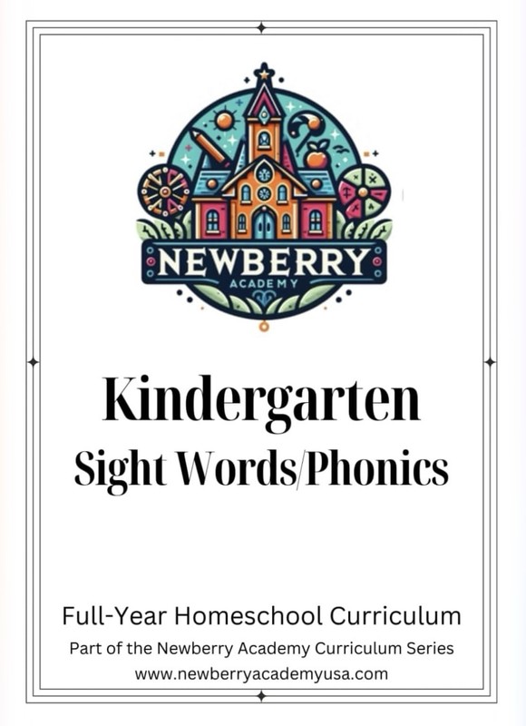 Kindergarten Homeschool Bundle Writing, Sight Words/Phonics Full Year Curriculum