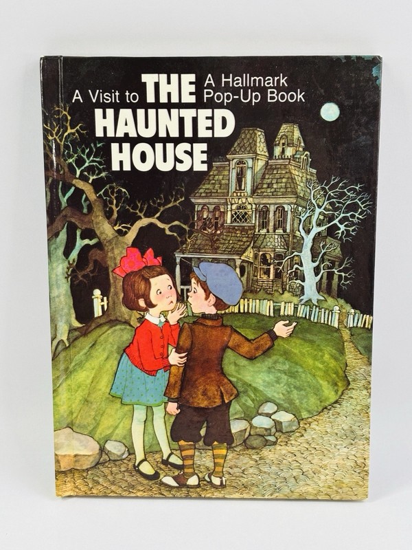 Vintage 1971 A VISIT TO THE HAUNTED HOUSE Hallmark Pop-Up Book Arlene Noel