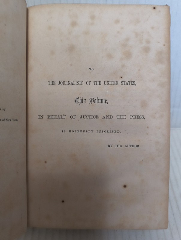 Memoirs of James Gordon Bennett and His Times by A Journalist 1855 antique gallery