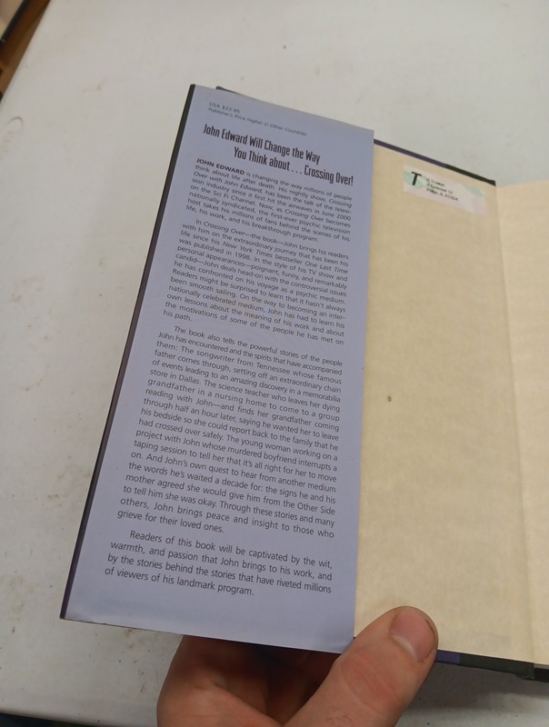 "Crossing Over: The Stories Behind the Stories" by John Edward First Printing gallery