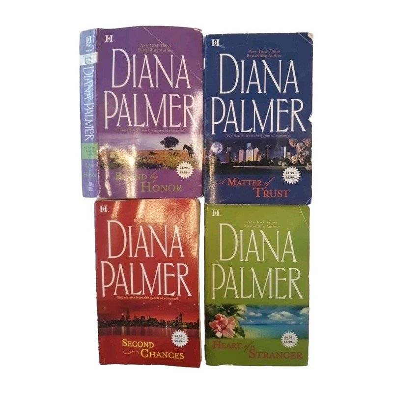 Lot of 4 Diana Palmer Harlequin 2-in-1 Romance Novels PB Books Vintage Titles