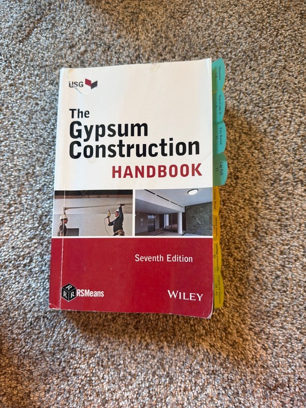 USG The Gypsum Construction Handbook Seventh Edition Paperback Wiley Gypsum