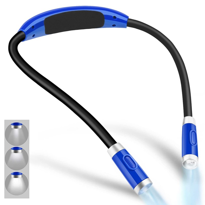 Vekkia Rechargeable LED Neck Book Light for Reading in Bed