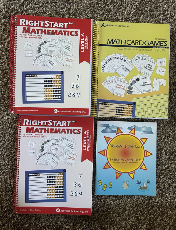RightStart Mathematics Level A Spiral + Math Card Games 5th Ed